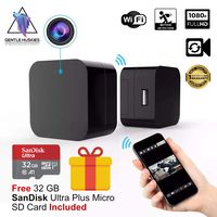 Hidden Camera USB Wall Charger - WiFi Spy Cam on Nanny, Pet, Thief - Superior Motion Detection - Full HD 1080P, Wireless Live Monitoring [Free 32 GB SanDisk Micro SD Card Included]