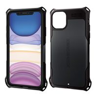ELECOM-Japan Brand- Zero Shock Case & Film/Compatible with iPhone 11 / Film Included/Full Protection/Bumper/Black PM-A19CZEROBK