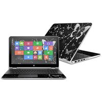 Mightyskins Skin Compatible with Hp Pavilion X360 15.6" (2016) - Black Butterfly | Protective, Durable, and Unique Vinyl Decal Wrap Cover | Easy to Apply, Remove, and Change Styles | Made in The USA