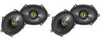 (4) KICKER 46CSC684 CSC68 6"x8" 6x8 450 Watt 4-Ohm Car Coaxial Speakers CSC684