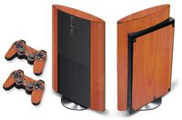 Designer Skin for PS3 Super Slim Console and Two Controllers - Grain
