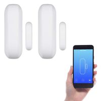 Wasserstein Smart Door Sensor - Door and Window Movement Detection and Home Automation (2-Pack)