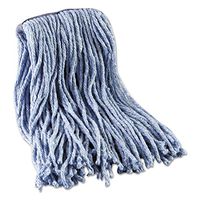 Boardwalk BWK2016B Mop Head, Standard Head, Cotton/Synthetic Fiber, Cut-End, 16, Blue (Case of 12)