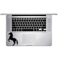 Rearing Horse Silhouette Country Vinyl Sticker Laptop Keyboard Inside Corner iPhone Cell Decal (3.5" Wide)