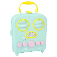 Sunnylife Portable Beach MP3 Speaker with AM/FM Radio and Smartphone Holder