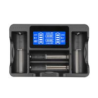 4-Slots LCD Universal Intelligent Battery USB Charger, for Li-ion Battery 22650 26650 18650 18490 18350 17670 17500 16340 14500 10440 Ni-MH Ni-Cd Battery AA AAA AAAA C