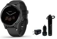 Garmin Vivoactive 4 GPS Smartwatch and Wearable4U Power Pack Bundle (Black/Slate)