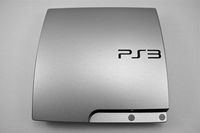 iCarbons Brushed Aluminum Vinyl Skin for SLIM Playstation PS3
