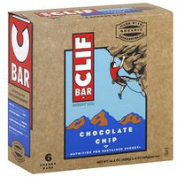 Clif Energy Nutrition Bars Chocolate CHIP 6 CT (not Regular Clif Granola Bars)