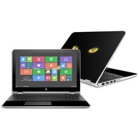 Mightyskins Skin Compatible with Hp Pavilion X360 15.6" (2016) - Cat Eyes | Protective, Durable, and Unique Vinyl Decal Wrap Cover | Easy to Apply, Remove, and Change Styles | Made in The USA