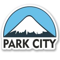 2 x 30cm/300mm Park City USA Ski Snowboard Vinyl Sticker Decal Laptop Travel Luggage Car iPad Sign Fun #5159