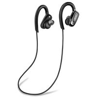 Grantek Bluetooth Headphones, Stereo Sound Wireless Earbuds, Sweatproof in-ear Earphone w/Mic, Noise Cancelling Headset For Sports, Running, Gym, Workout (Black)