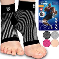 Bitly Plantar Fasciitis Compression Socks for Women & Men - Best Ankle Compression Sleeve, Nano Brace for Everyday Use - Provides Arch Support & Heel Pain Relief