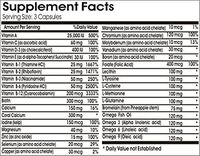 Advanced Multi-Vita-Min-Amino For Skin and Hair 100 Capsules ^GLS