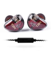 in-Ear Monitors, TRN V30 2BA+1DD Hybrid HiFi Stereo Noise Isolating Sport IEM Earphones/Earbuds/Headphones with Detachable Cable for iPhone, iPad, Android, Computer (Clear Black with Mic)