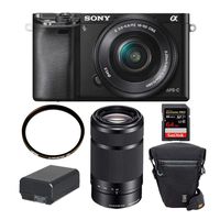 Sony Alpha a6000 Mirrorless Digital Camera with 16-50mm and 55-210mm Lenses