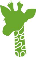 hBARSCI Giraffe Vinyl Decal - 5 Inches - for Cars, Trucks, Windows, Laptops, Tablets, Outdoor-Grade 2.5mil Thick Vinyl - Lime