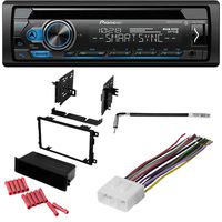 CACHÉ KIT209 Bundle w/Single Din Car Stereo Bluetooth CD Receiver for 1999-2004 Suzuki Vitara w/Smart Sync, Pandora Control, Spotify, Front USB, AUX Input w/in Dash Installation Kit (5item)