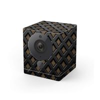 MightySkins Skin Compatible with Wyze Cam V2 - Black Wall | Protective, Durable, and Unique Vinyl Decal Wrap Cover | Easy to Apply, Remove, and Change Styles | Made in The USA