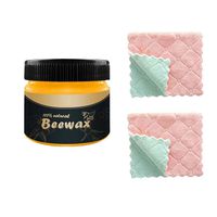 58bh Wood Seasoning Beewax - Traditional Beeswax Polish for Wood & Furniture, Environmentally Friendly,Non-Toxic, for All Wood Types & Colors