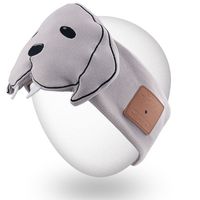 Rotibox Bluetooth Headband Sleepphone Sleeping Eyemask Headphone Headset Earphone Speakerphone/Stereo Speaker & Microphone Hands-Free for Gym Exercise Fitness Sports Running - Gray