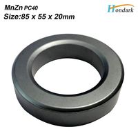 1ea 85X55X20mm Ultra Large Transformer ferrite core 3.3''X2.2''X0.8'' Isolator Inductor ferrite Ring Cable Wires EMI Filter ferrite RF Choke ferrite Bead MnZn PC40