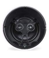 Aperion Audio 6DT in-Ceiling 6.5" Stereo Speaker | Dual Channel from a Single Location | Perfect for Damp and Humid Indoor/Outdoor Placement - Bath, Kitchen, Covered Porches (Black, Single)