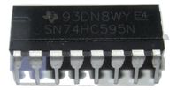 Texas Instruments SN74HC595N 8-Bit Shift Registers With 3-State Output Registers (Pack of 4)