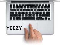 WallDecalArtStudio Yeezy Vinyl Stickers Laptop Decals for MacBook, Tablets Water Bottle Cup Decals, Waterproof Car Bumper Stickers Made in US (Message for Color)