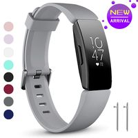 HQzon Compatible Bands/Clips Replacement for Fitbit Inspire & Fitbit Inspire HR Fitness Tracker, Made of Soft Comfortable Silicone（11 Colors ，Bands & Clip Option）