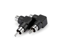 Hosa GRA-259 RCA to RCA Right Angle Adaptors, 2 Pieces