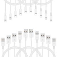 Charging Cables, LoveniMen 3FT [1M] USB Cable, 10 Pack Charger Cords Data Lines Compatible with Phone XR XS MAX X 8 8plus 7 Plus 6s 6 5-3.3FT 10Pcs