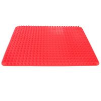  AIUSD Clearance , Pyramid Pan Non Stick Fat Reducing Silicone Cooking Mat Oven Baking Tray Sheets