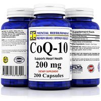 Mental Refreshment: Pure CoQ10 200Mg 200 Capsules (1 Bottle)