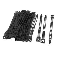 uxcell Packaging Self-Locking Adjustable Cable Ties, 14cm Long, 50 Pcs, Black