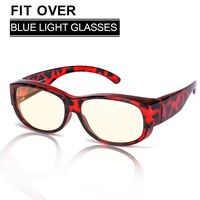 SIPHEW Fitover Blue Light Glasses Filter Eyestrain and Headache-Blue Light Blocking Glasses for Men/Women