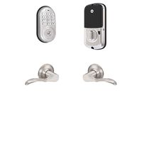 Yale Security B-YRD216-ZW-NW-619 Yale Assure Lock Z-Wave with Norwood Works with Ring Alarm, Smartthings, and Wink Smart Keypad Deadbolt with Matching Lever, Satin Nickel