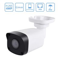 4MP PoE Security Camera, 4.0mm Super HD Outdoor Surveillance Bullet IP Camera with 98ft Night Vision, Remote Viewing, Motion Detection, IP66 Waterproof and Push Alerts for Android/iOS/PC