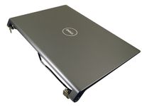 K361D - Dell Studio 1535 / 1536 / 1537 15.4" LCD Back Cover Lid Top Plastic with Hinges - K361D - Graphite Grey with Black Trim - K361D