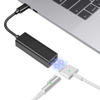 USB C Replacement for Magsafe 2 & 1 Magnetic T-Tip/L-Tip Charging Converter Adapter, Compatible with New MacBook Pro 13'',New iPad Pro 2018 and Most USB C Laptops Devices