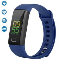 Fitness Tracker, IP67 Waterproof Activity Tracker Watch Smart Bracelet with Sleep Monitor, Heart Rate Monitor, Pedometer, Step Calorie Counter, Call Reminder Wristband for Kids Women and Men(Blue)