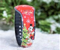 Disney Parks 2019 Mickeys Very Merry Christmas Holiday Party Limited Red Cinderella Castle Magic Band