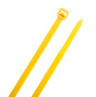 SecuriTie CT14-50100Y Cable Ties, 14 Inch., 50 Lbs. Tensile Strength, Wire & Cord Management / Industrial / Household Use, Nylon Zip Tie, 100 Pk, Yellow