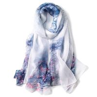 Hqysjin Ladies Silk Scarves Fall Winter Long Scarf Shawl,Seven,175110cm