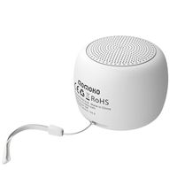 momoho Mini Bluetooth Speaker - Small Size but Great Sound Quality,up to 5 Hours Playtime,Photo Selfie Button & Answer Phone Calls,BTS0019 (White)