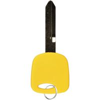 KeylessOption Transponder Chip Key Blank Replacement for 4C - Yellow