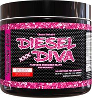 Women Preworkout Energizer and Energy Shot Fruit Punch Diesel Diva Energized BCAAs with no Artificial Flavors or Colors. 3 Grams Vegan Friendly Fermented BCAAs. 330 Grams