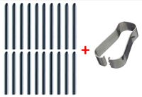 Replacement Nibs Tips Standard for Wacom Bamboo Stylus Pen Intuos Cintiq 13HD 22HD Touch 27QHD Touch Pro Paper Ink Sketch Solo Fineline Alpha Folio Slate Inkspace Paper (20 Pack)