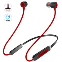 NANAMI Wireless Headphones, Bluetooth V5.0 IPX7 Waterproof 10 Hours Playtime Bluetooth Headphones, Noise Cancelling Headphones with Microphone - Magnetic HD Stereo Sports Earbuds for Running & Gym