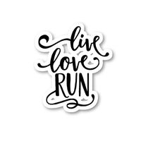 Live Love Run Sticker Inspirational Quote Stickers - Laptop Stickers - 2.5" Vinyl Decal - Laptop, Phone, Tablet Vinyl Decal Sticker S4241
